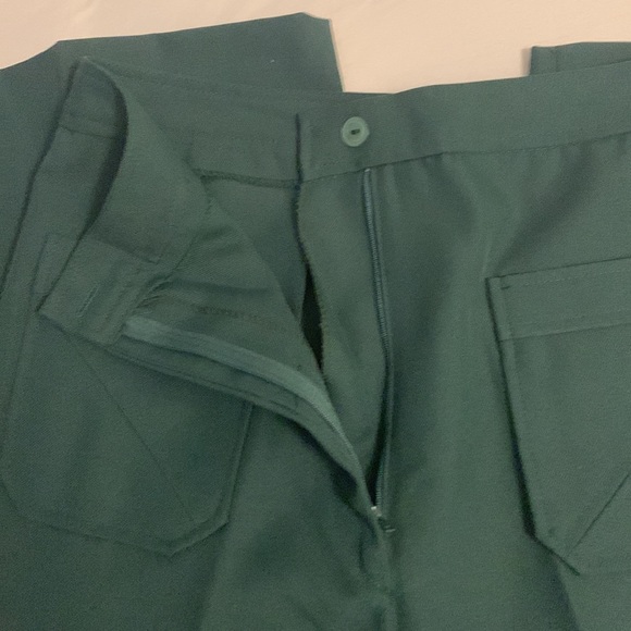 Vintage Polyester Green Trousers NWT Size 16 - Picture 4 of 10